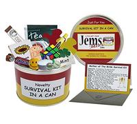 Mother of the Bride Gift - Funny Survival Kit in a Can by Jemsideas - Unique Wedding Day Gift for Mum - Novelty Thank You Present from the Bride (Red/Yellow)