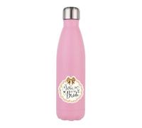 Mother of The Bride Gift - Wedding Day Gift for Mom - Special Keepsake for Brides Mom, 500 ML Double Walled Insulated Stainless Steel Bottle. (Matt Pink)