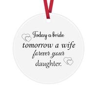 Mother of The Bride Gift Wedding Gift for mum from Bride Wedding Ornament Keepsake from Daughter Bridal Shower Mother's Day Christmas Ornament