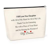 Mother of The Bride Gifts from Groom Makeup Bag Wedding Gifts for Mother in Law Bridal Shower Gifts Cosmetic Pouch Thank You Gift for New Mum Wedding Gift for Mum from Groom Makeup Travel Pouch