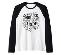 Mother of the Bride Ornate Victorian Flourish Raglan Baseball Tee