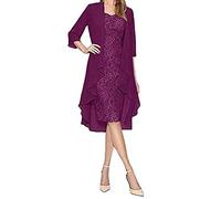 Mother of The Bride Outfits Summer Dress Midi Dress with Chiffon Cardigan Floral Dresse Womens Dresses for Special Occasions