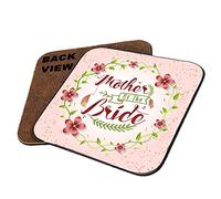 Mother of The Bride Themed Coasters with Different Variations Christmas/Birthday/Valentine Gift. (Square Coaster MDF)
