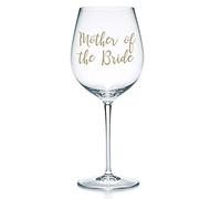 Mother of The Bride Vinyl Sticker Decal Transfer for Wine Glasses, Mugs, Gift Box, Bag Wedding, Hen Party (Small - 3cm Tall Capital Letter Height, Hot Pink)