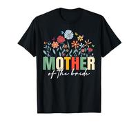 Mother Of The Bride Wildflower Mom Bridal Wedding Party T-Shirt