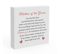Mother of the Groom Gifts from Bride Wood Box Sign Decor for Home Wedding Gifts for Mother in Law Thank You for Mother in Law Mother of Groom Gift Idea Thank You for Raising the Man of My Dreams