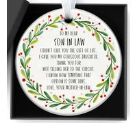 Mother Of The Groom Gifts In Law Birthday Keepsake For Son In Law A Funny Paragraph For Home, Office Home Accessories Decoration Suitable Newlywed Families, Christmas Thanksgiving Day Gift