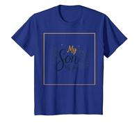 Mother of The Groom My Son His Bride My Joy Floral Wedding T-Shirt, Kids, Royal Blue, 10 Years