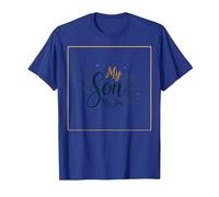 Mother of The Groom My Son His Bride My Joy Floral Wedding T-Shirt, Men, Royal Blue, S