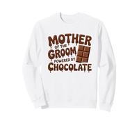 Mother of the Groom Powered by Chocolate Lover Wedding Humor Sweatshirt