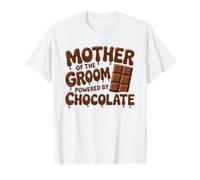 Mother of the Groom Powered by Chocolate Lover Wedding Humor T-Shirt