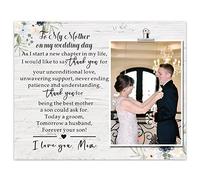 Mother of the Groom Wedding Gift from Son, To my Mom Wedding Picture frame from Groom