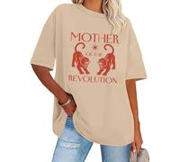 Mother of The Revolution Shirt Women Mother of The Revolution Short Sleeve T-Shirts Khaki