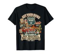 Mother Road 100 Years Gas Snacks Bad Decisions Road Trip T-Shirt