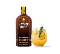 Mother Root Ginger (500ml) | Award-Winning Fiery + Fresh Alcohol-Free Aperitif | As Seen on Dragons’ Den | Benefit Rich Ginger & ACV | Bold, Complex & Delicious | Mix With Soda | Up To 20 Drinks