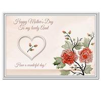 Mother’s Day Card to Aunt - Click for more Recipients - Make someone Happy - Quality Special Greeting - Flower Heart