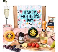 Mother’s Day Cheese & Prosecco Gift Hamper | Gourmet Food, Foodies, Cheddar, Crackers & Chutney Gift Set for Mum (Prosecco & Cheese Gift Box)
