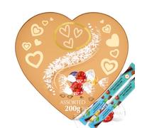 Mother’s Day Chocolate Gift Set for Mum - Lind't Assorted Milk, Dark & White Chocolate Truffles Heart Box 200g with Extra Chocolate Bars - Luxury Mothers Day Gift for Mum, Grandma, Nan - Birthday Gift