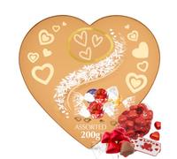 Mother’s Day Chocolate Gift Set for Mum - Lintdt Lindo'r Assorted Truffles Heart Box 200g with 20 Red Foil Milk Chocolate Hearts - Luxury Mothers Day Gift for Mum,Grandma,Nan - Birthday Gift for Women