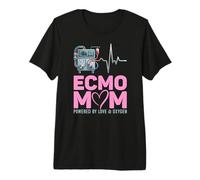 Mother’s Day ECMO Mom Hero Life Support Medical Premium T-Shirt
