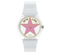 Swatch Gent Bio SO28Z108 Star Mom Mother's Day Edition Watch, bracelet