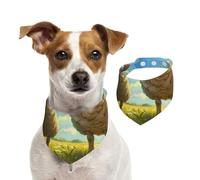 Mother Sheep and Little Sheep in The Meadow Dog Bandanas-Washable Dog Kerchief for Small to Large Pet Scarf for Girl Or Boy, Pet Accessories