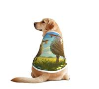 Mother Sheep and Little Sheep in The Meadow Pet T-Shirts for Dogs-Dog Clothes for Large and Medium Dogs, Comfortable Dog Shirts, Perfect for Daily Wear
