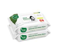 Mother Sparsh Natural Care Baby Wipes I 100% Plant Made Fabric From Forest Land | Gentle + Cleanse (with Grapefruit) Wet Wipes For Baby I Cotton Cloth Like Bigger Sheets | 60 Pcs (Pack of 2)