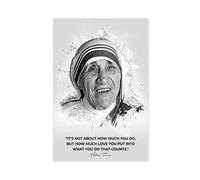Mother Teresa Motivational Quotes Poster Canvas Wall Bedroom Decor Picture Sports Landscape Offices Room Decor Gift 12×18inch(30×45cm) Unframe-style1