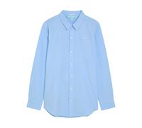 Mother The Bestie Logo-embroidered Cotton Shirt - Light Blue - M (UK12 / M)