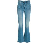 Mother The Patch Pocket Weekender Slim Flared-leg Jeans - Light Blue - 29 (W29 / UK12 / M)