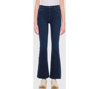 MOTHER The Weekender Fray High-Waisted Flared Stretch-Denim Jeans - Size: 27 - female