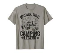 Mother Wife Camping Legend RV Camper Mom Women Camping T-Shirt