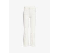 Mother Womens Cream Puffs Hustler Flood Straight-leg Mid-rise Jeans 28