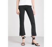 Mother Womens Mother Hustler Ankle Fray Flared High-Rise Jeans Not Guilty 32