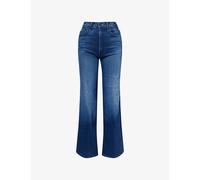 Mother Womens Mother The Hustler Roller Sneak Flared Denim-Blend Jeans Homecoming High 23