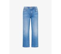 Mother Womens Mother The Lil Rambler Mid-Rise Ankle Stretch-Denim Jeans Piece By Piece 31