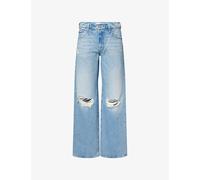 Mother Womens Mother The Mid Rise Maven Sneak Cotton Denim Jeans Reelin It In 29