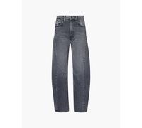Mother Womens Outta Sight the Half Pipe Flood Barrel-leg High-rise Stretch-denim Jeans 26