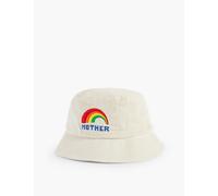 Mother Womens Rainbow White the Bucket List Rainbow-embroidered Cotton Hat 1 Size