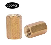 Motherboard Brass Standoff Coupling Hex Nuts M3 2 Ways Electrical Equipment PCB Boards Brass Material Various Sizes 5mm to 50mm (M3*8 (200 units sold))