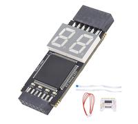 Motherboard diagnostic card, advanced PCIE LPC interface analyzer with LED indicators for PC laptop debugging repair tool black