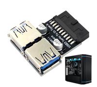 Motherboard Header Adapter,PC Motherboard Adapter - USB3.0 19/20 Pin Bi-Directional Motherboard Converter | PC Accessories, Ph22T Adapter for USB3.0 Devices