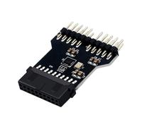 Motherboard Header Splitter USB3.0 19pin 1-2 USB 2.0 9pin Extension Connector Adapter High Speed Water Cooling Motherboard Adapter