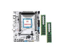 Motherboard Juego De Placa Base Fit For X99 D4 Combo Con Kit Xeon E5 2683 V4 CPU Y32GB 2133MHz (2 * 16GB) Memoria DDR4 NVME NGFF USB 3,0 Mae