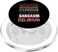 Motherhood Built On Caffeine Alcohol Sarcasm Delirium PopSockets PopGrip for MagSafe