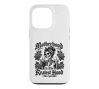 Motherhood Hood is the realest hood Skeleton Mom Rocker Case for iPhone 13 Pro