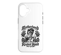 Motherhood Hood is the realest hood Skeleton Mom Rocker Case for iPhone 16
