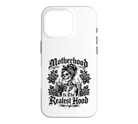 Motherhood Hood is the realest hood Skeleton Mom Rocker Case for iPhone 16 Pro