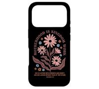 Motherhood Is Kingdom Work Floral Proverbs 31:25 Case for iPhone 17 Pro